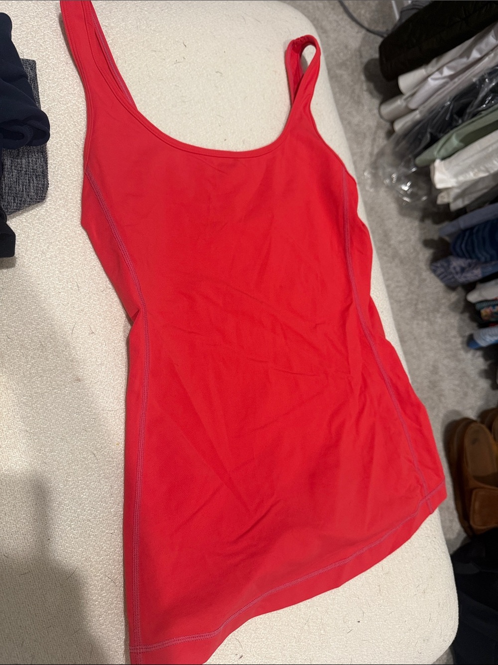 Coral Lululemon Scoop Back Tank